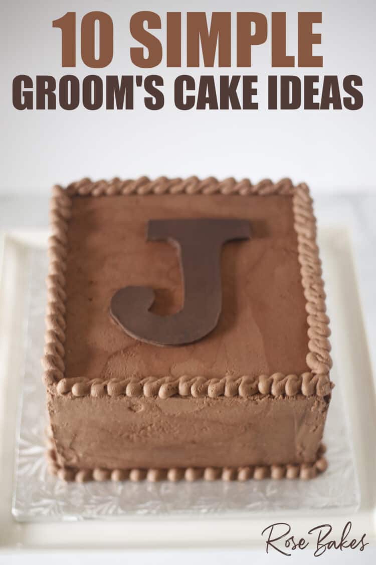 10 Simple Grooms Cake Ideas chocolate cake 