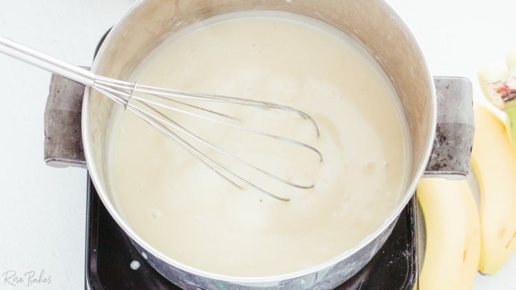thickened ingredients in saucepan