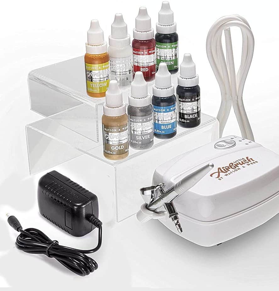 airbrush kit with 8 colors
