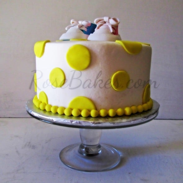 Baby Shower Cake wit-h Converse Shoes PM