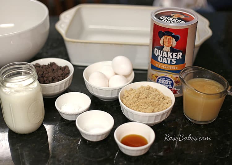 baked-chocolate-chip-oatmeal-ingredients