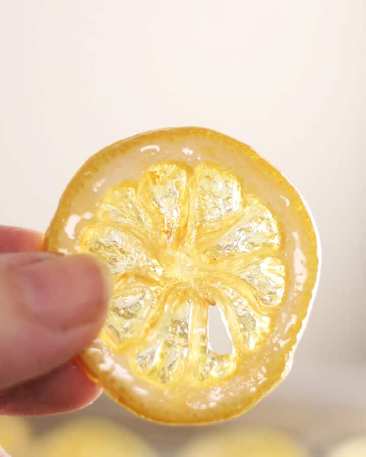 candied lemon slice