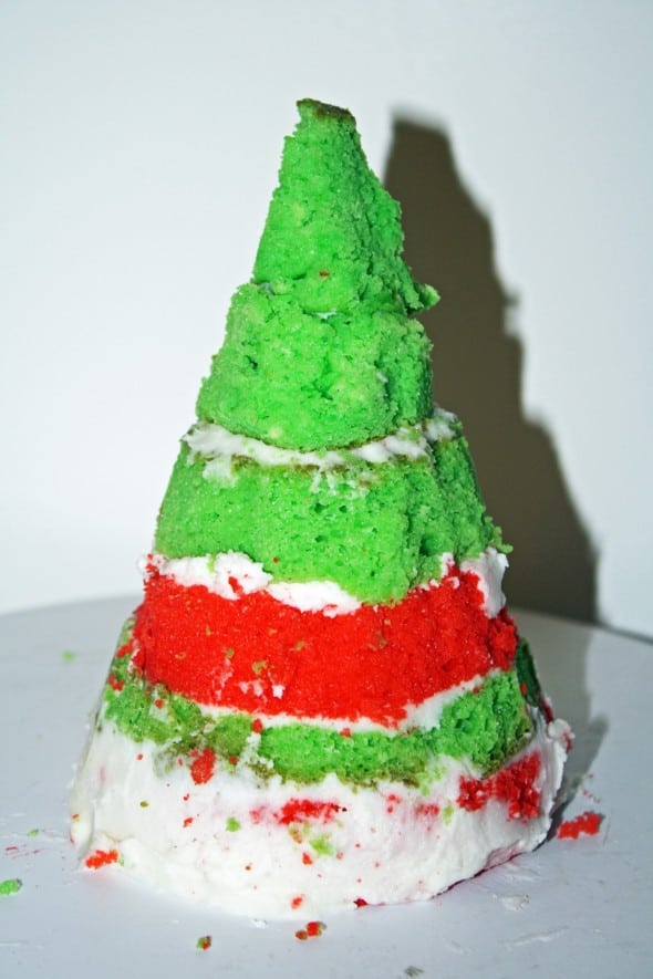 Christmas Tree Cake inside