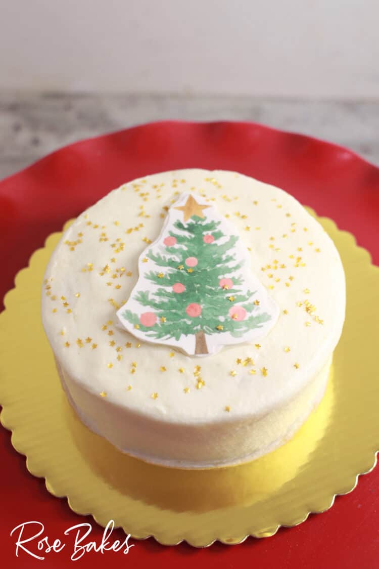 Christmas tree image for cake 