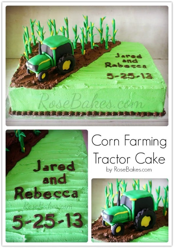 Corn Farming Tractor Cake