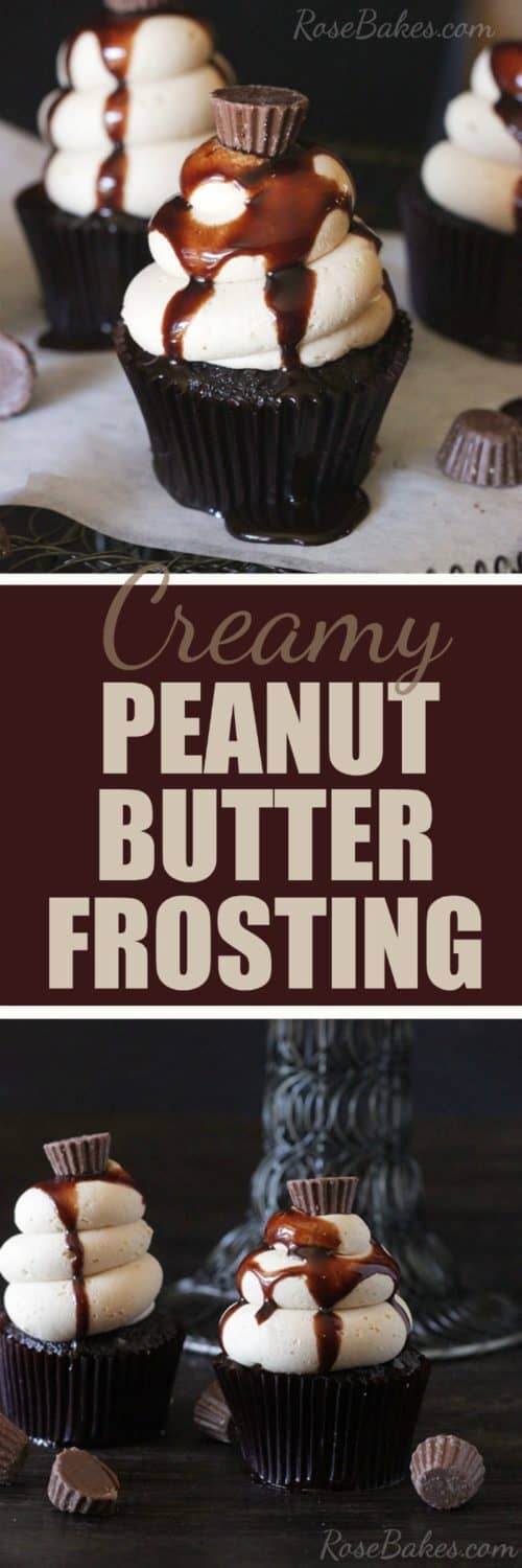 Creamy Peanut Butter Frosting by Rose Bakes