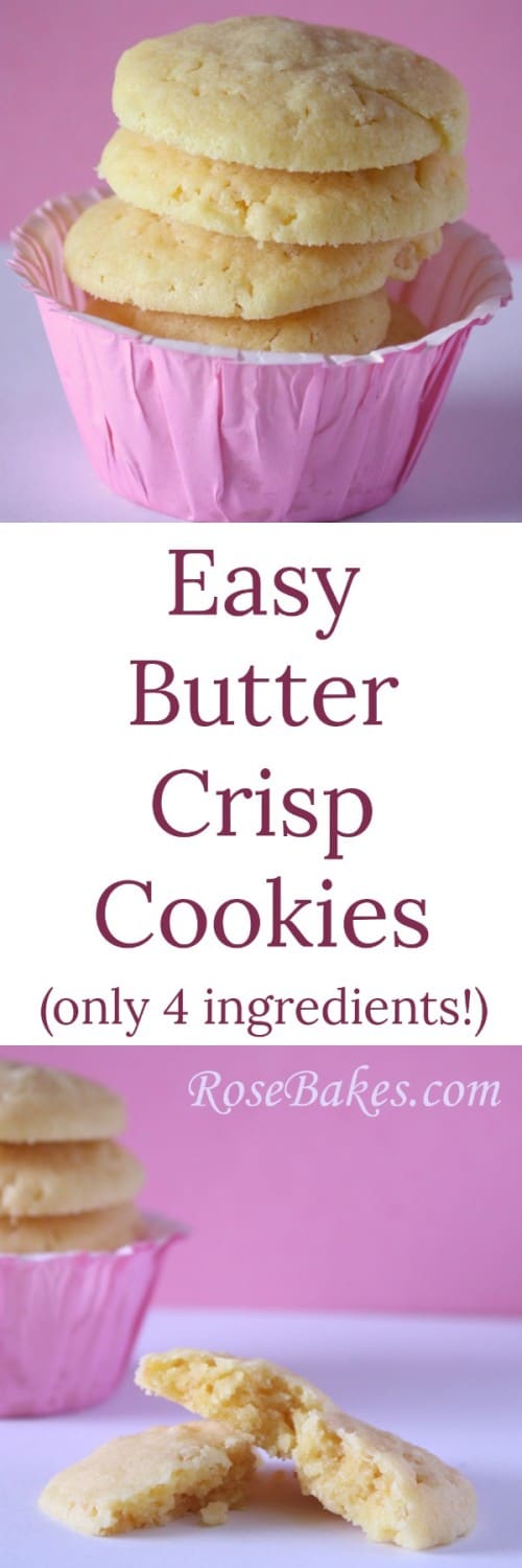 Easy Butter Crisp Cookies