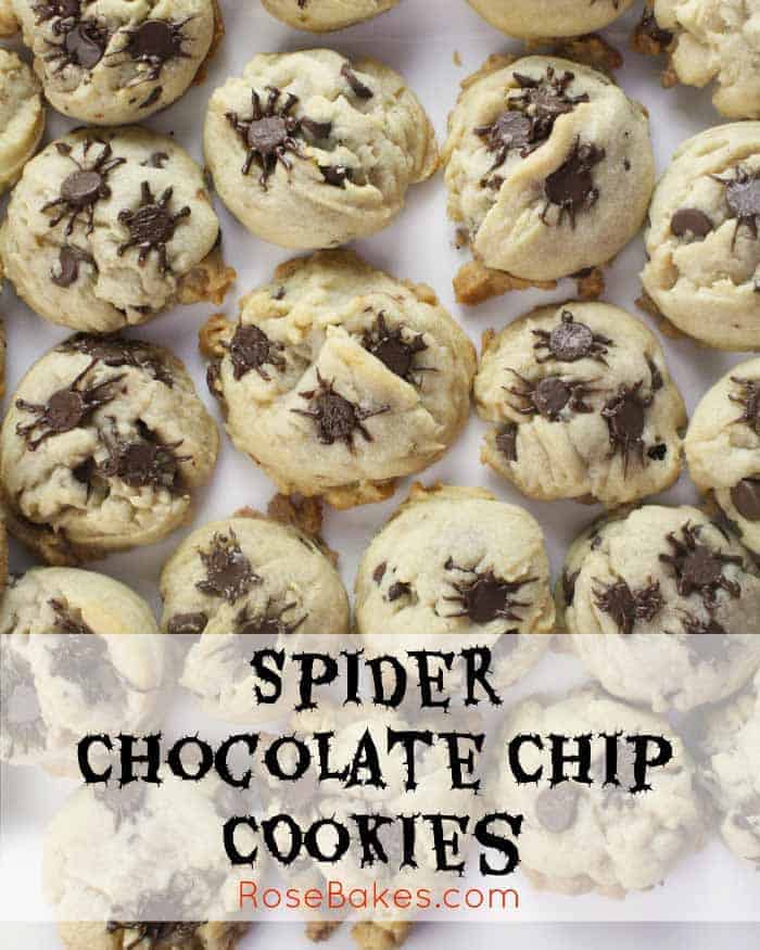 Easy Spider Chocolate Chip Cookies