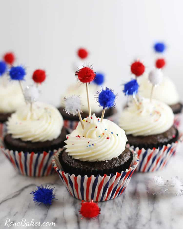 4th of July cupcakes 