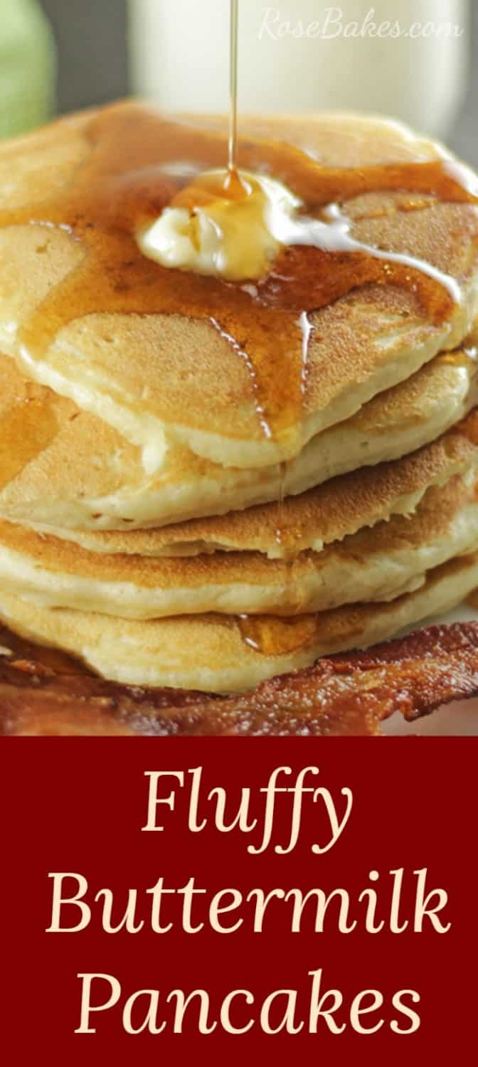 Fluffy Buttermilk Pancakes Recipe RoseBakescom