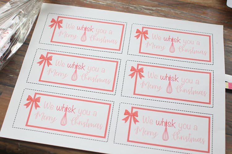 We Whisk You a Merry Christmas (Free Gift Tags) 