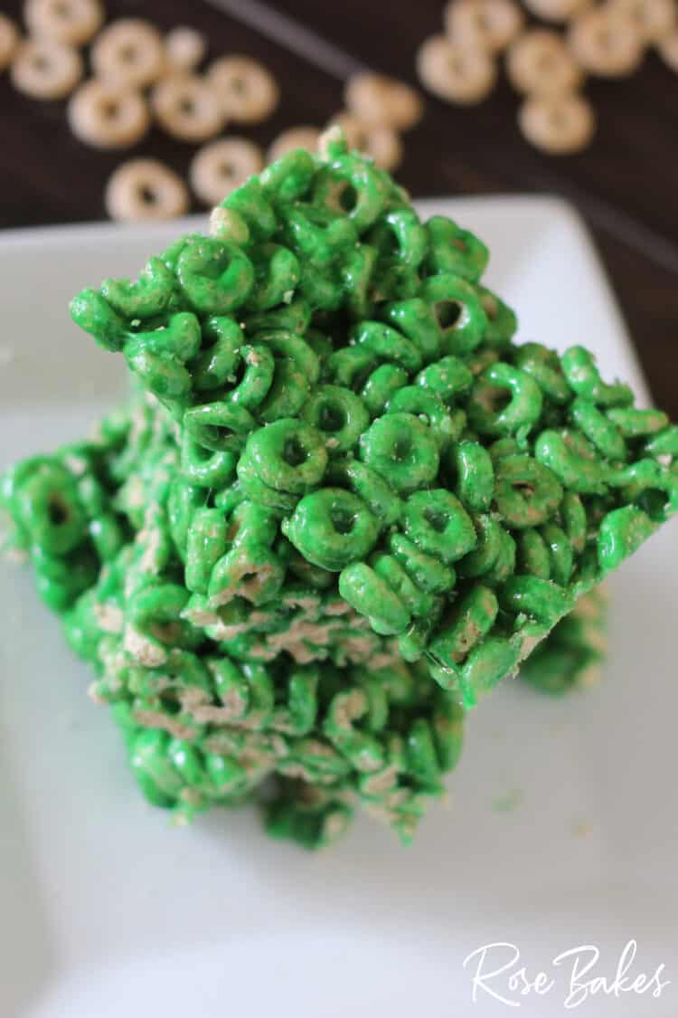 Cheerios Cereal Bars for St. Patrick's Day