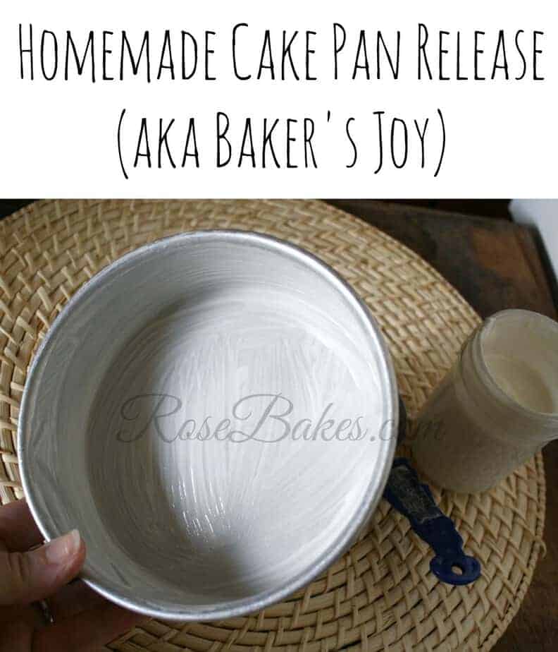 Homemade Cake Pan Release - a homemade "Baker's Joy" if you will that will prevent cakes from sticking every time! | RoseBakes.com