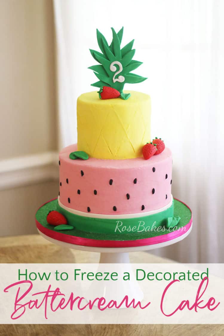 How to Freeze a Decorated Cake