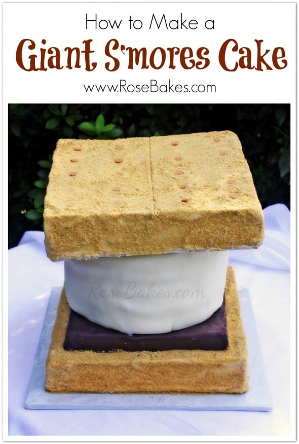 How to Make a Giant S'Mores Cake