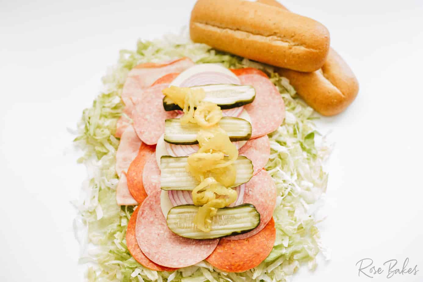 banana pepper rings added on top of the pickles