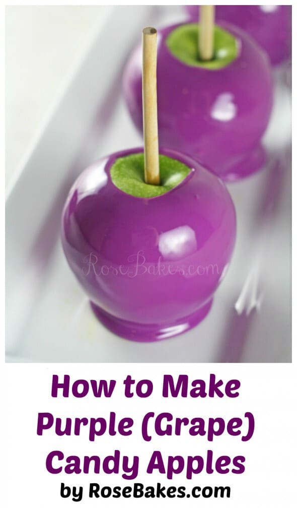 How to Make Purple (grape) Candy Apples