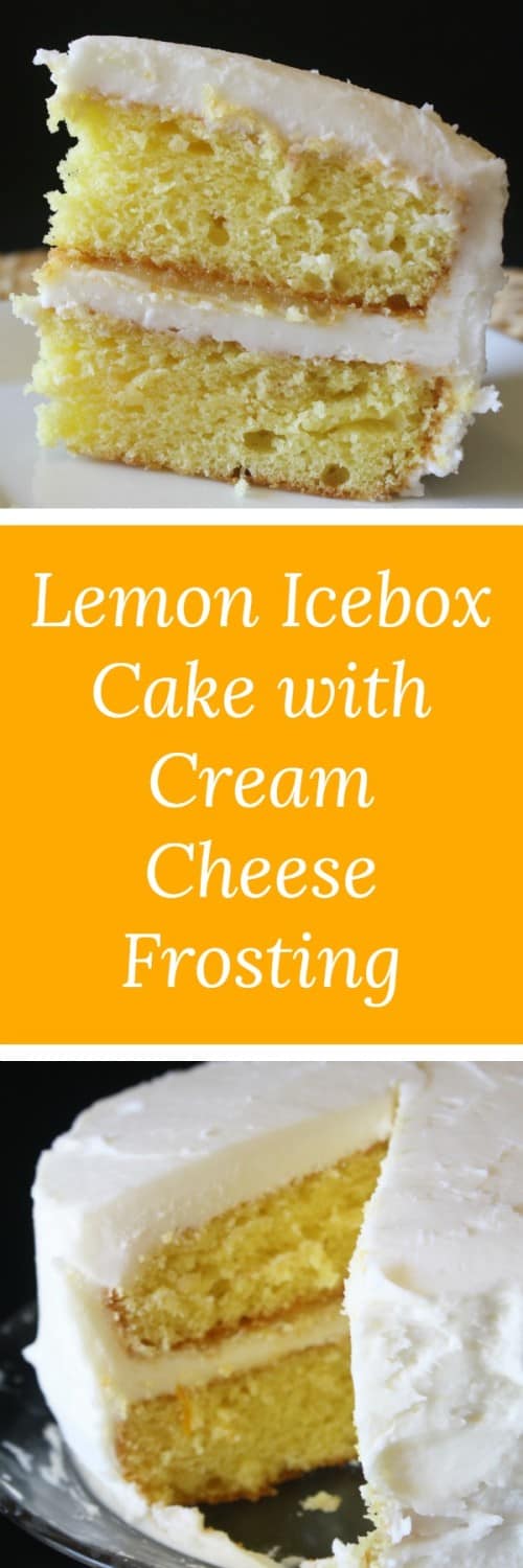 Lemon Icebox Cake with Cream Cheese Frosting RoseBakes