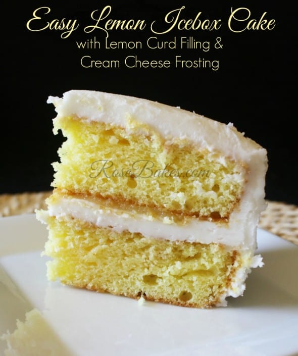 Lemon Icebox Cake with Lemon Curd and Cream Cheese Frosting Recipe