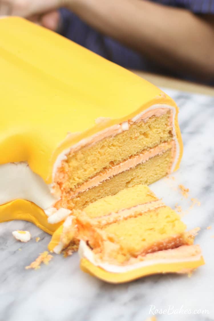 orange creamsicle cake or dreamsicle cake with orange creamsicle cake on the inside and vanilla buttercream