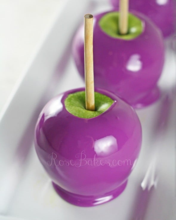 Purple Grape Candy Apples