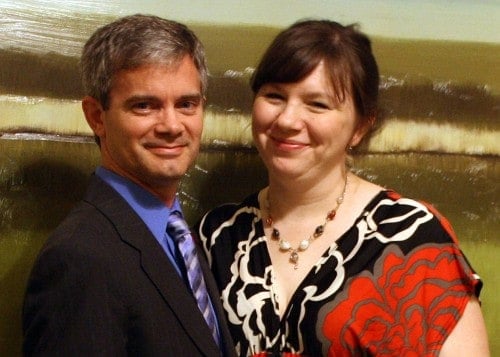 Picture of Rose Atwater (owner of Rosebakes) with husband Richard Atwater