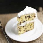 Slice of Easy Chocolate Chip Cake