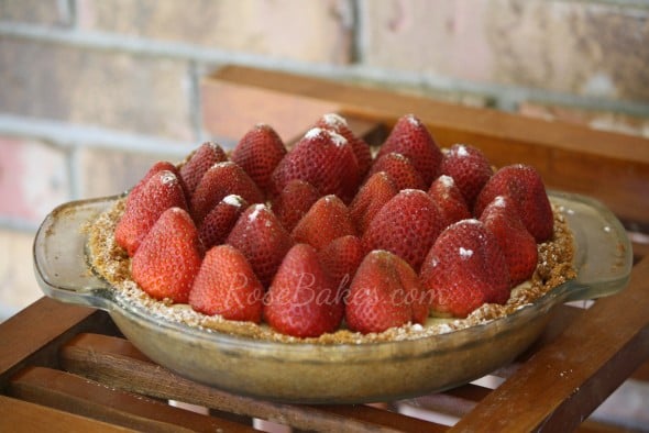 Strawberry Cheesecake Pie Whole