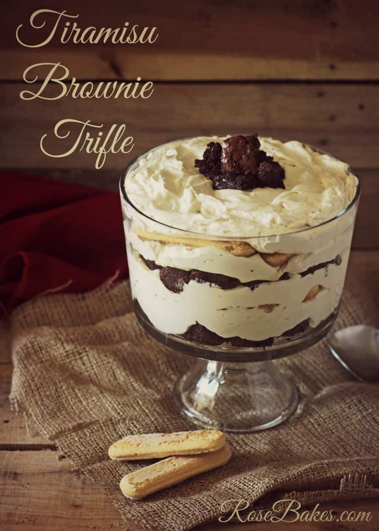 Tiramisu Brownie Trifle with Pillsbury Purely Simple Brownies