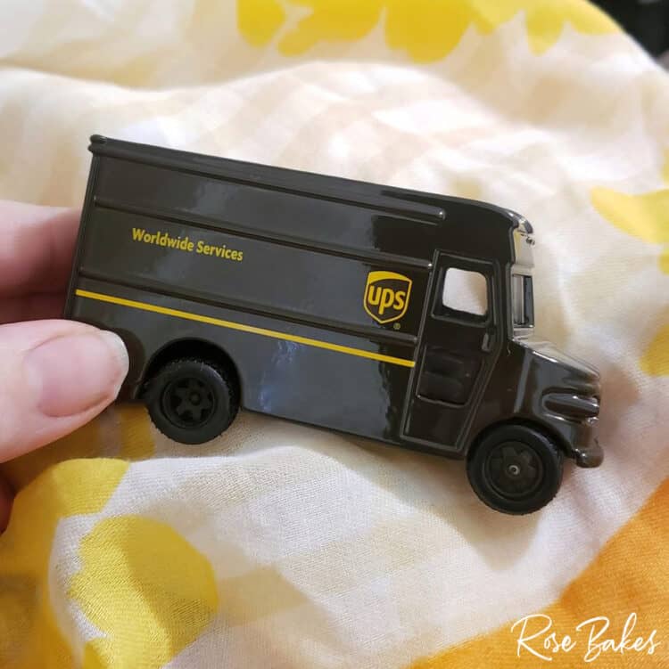 Toy UPS truck