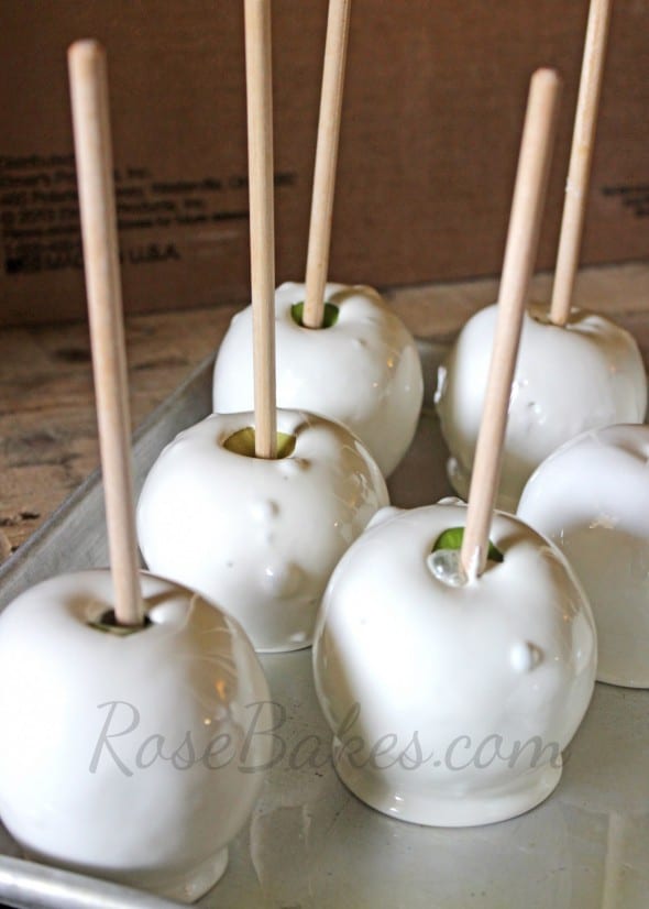 White Candy Apples
