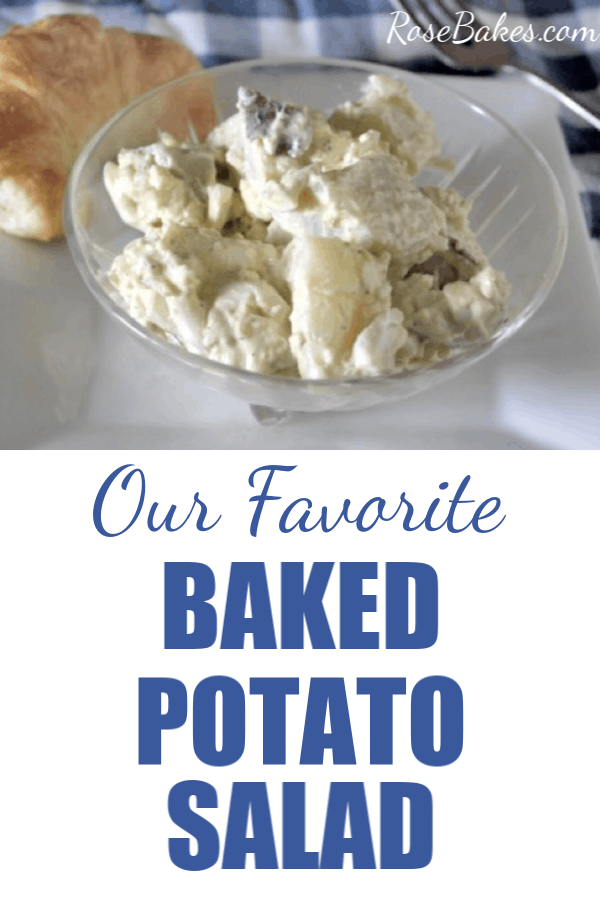 baked potato salad with pinterest text