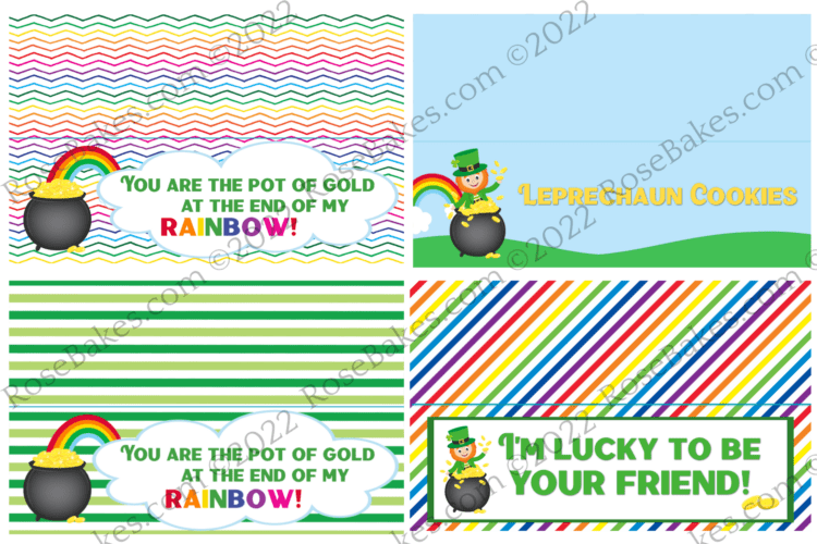 St. Patrick's Day Treat Bag Toppers that are printable 